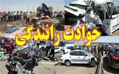 برخورد اتوبوس با پراید در باغملک 5 کشته داشت