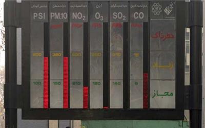 هوای تهران آلوده شد