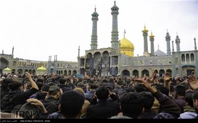 قم در سالروز شهادت حضرت فاطمه (س) غرق در عزا شد