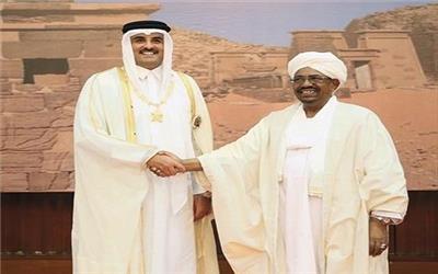 پیام مکتوب امیر قطر خطاب به رئیس جمهور سودان